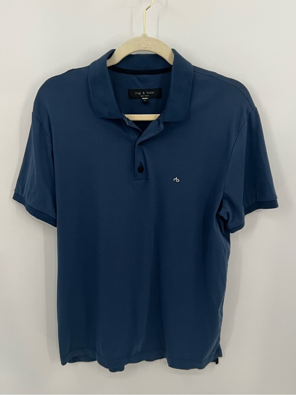 rag & bone Men's Navy Polo Shirt